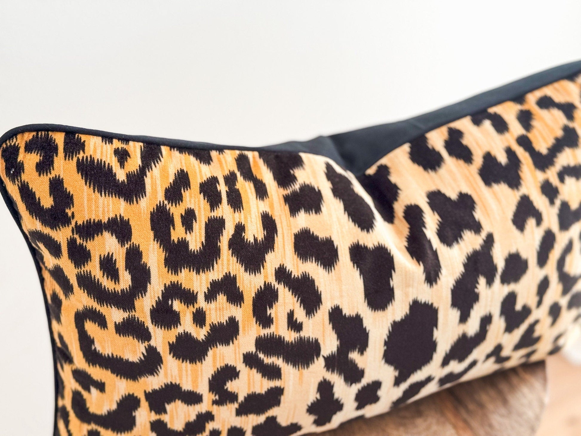 Ballard Velvet Cheetah Animal Print Pillow Cover
