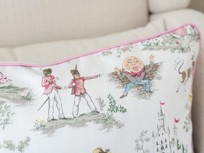 The Moon Toile Pillow Cover