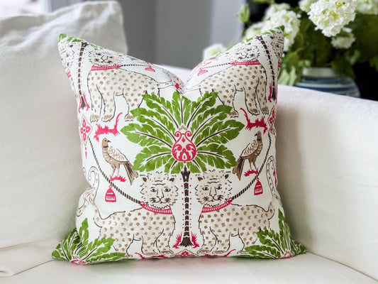 Preppy Jaguar Tropical Indoor Outdoor Pillow Cover