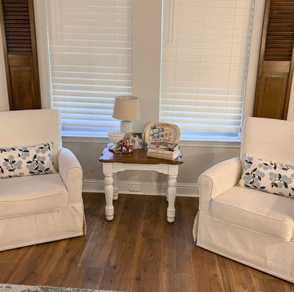 Rifle Paper Co. Hydrangea Floral Pillow Cover in White Sofa