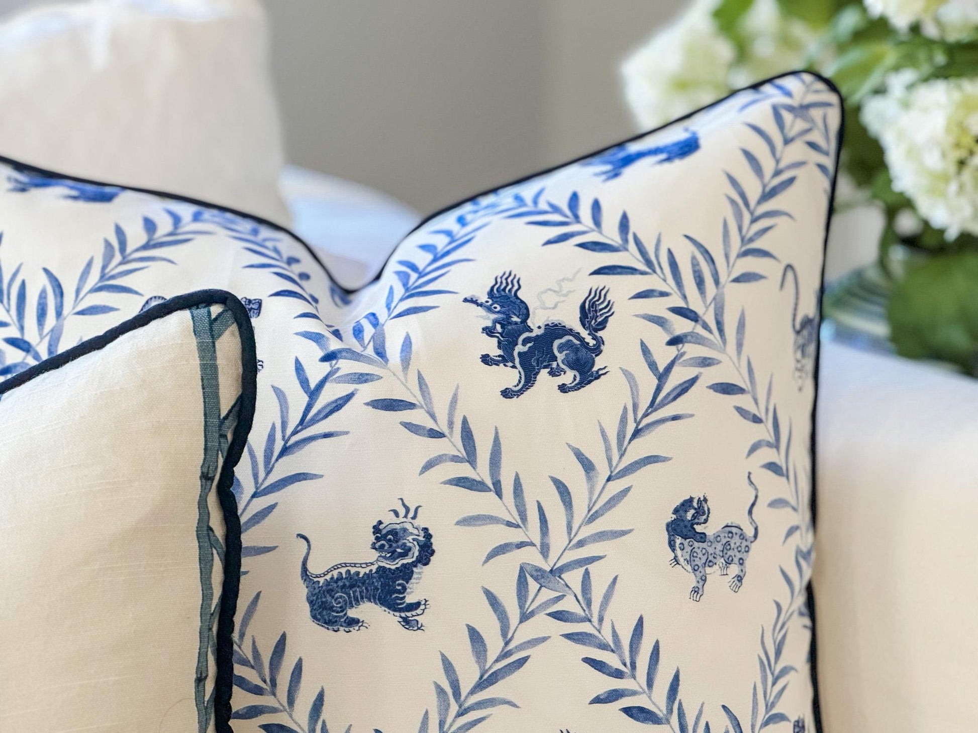 Little Blue Beasties Pillow 