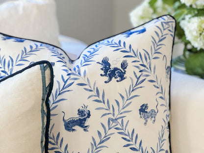 Little Blue Beasties Pillow 