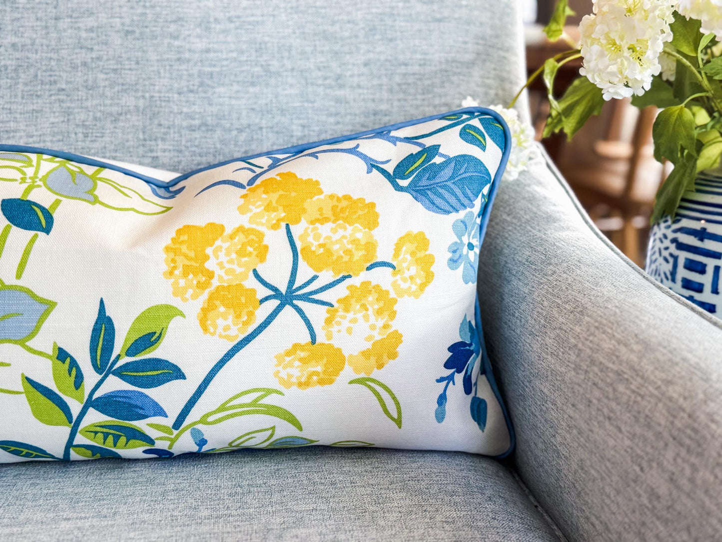Thibaut Spring Garden Floral Pillow Cover