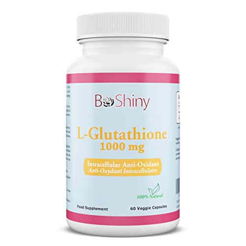 BeShiny Skin Whitening L-Glutathione Intracellular Antioxidant 1000mg (60 Capsules) Skin Lightening