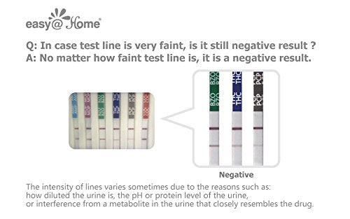 10 Pack Easy@Home 5 Panel Instant Drug Test Kits - Testing Marijuana (THC), COC, OPI 2000, AMP, BZO - Urine Dip Drug Testing - #EDOAP-754