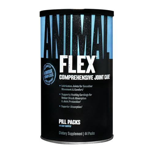 Animal Flex –Complete Joint Support Supplement – Contains Turmeric Root Curcumin – Helps Repair & Restore Joints – 44 Packs