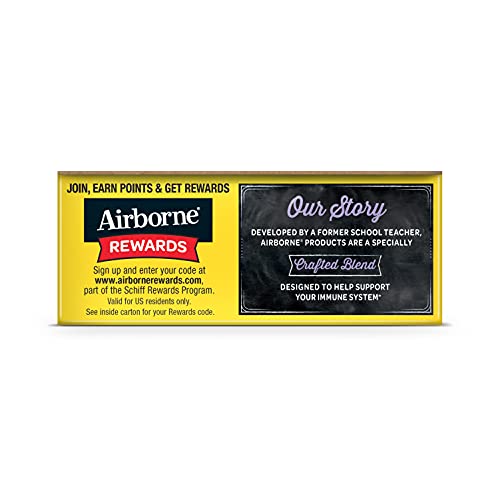 Airborne Elderberry + Zinc & Vitamin C Effervescent Tablets, Immune Support Supplement With Powerful Antioxidant Vitamins A C E, 20 Fizzy Drink Tablets, Elderberry Flavor