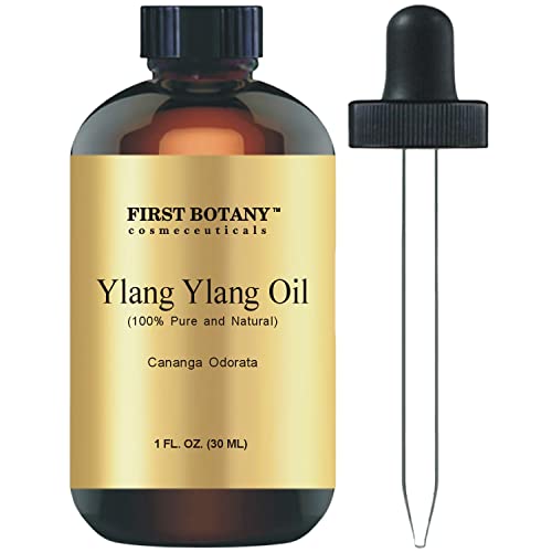 100% Pure Ylang Ylang Oil - Premium Ylang-Ylang Essential Oil for Aromatherapy, Massage, Topical & Household Uses - 1 fl oz (Ylang Ylang)