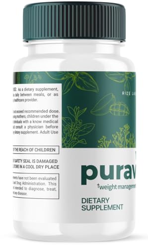 (2 Pack) Puravive Weight Loss Pills, Puravive Capsules Reviews Supplement, Purevive Capsules BAT Levels, Pura Vive Detox & Cleanse All-Natural Non-GMO & Easy To Swallow Formula (120 Capsules)