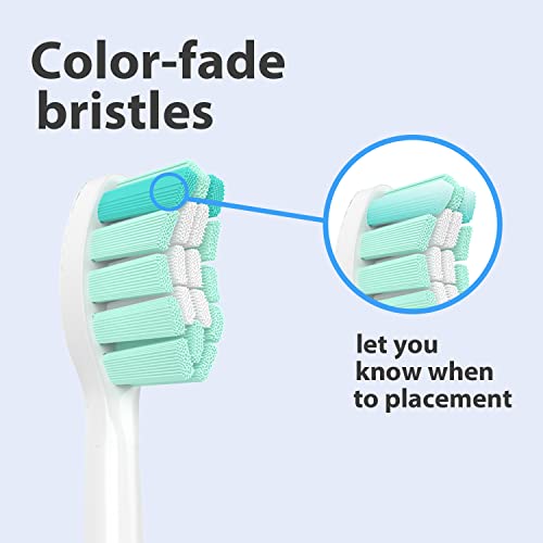 10 Pack Toothbrush Replacement Heads for Philips Sonicare Replacement Heads, Electric Replacement Brush Head Compatible with Phillips Sonic Care Toothbrush Head