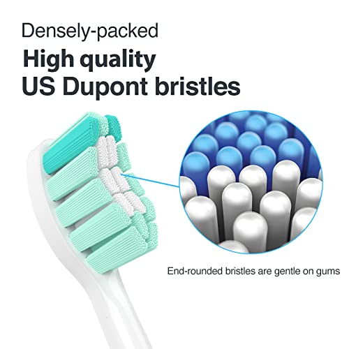 10 Pack Toothbrush Replacement Heads for Philips Sonicare Replacement Heads, Electric Replacement Brush Head Compatible with Phillips Sonic Care Toothbrush Head