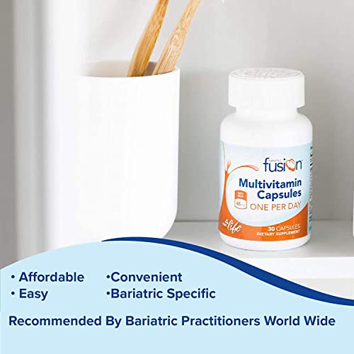 Bariatric Fusion One Per Day Bariatric Multivitamin with Iron | Easy to Swallow Capsule | Vitamin for Bariatric Surgery Patients | Gastric Bypass and Sleeve Gastrectomy | 30 Count | 1 Month Supply