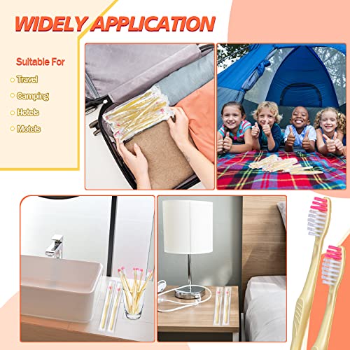 1000 Pcs Disposable Toothbrushes Bulk Individually Wrapped Manual Soft Bristle Travel Toothbrushes Single Use Toothbrush for Adult Kid Homeless Hotel Toiletries Camping Office School Hygiene Supply