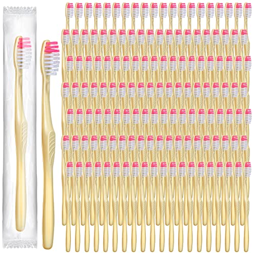 1000 Pcs Disposable Toothbrushes Bulk Individually Wrapped Manual Soft Bristle Travel Toothbrushes Single Use Toothbrush for Adult Kid Homeless Hotel Toiletries Camping Office School Hygiene Supply