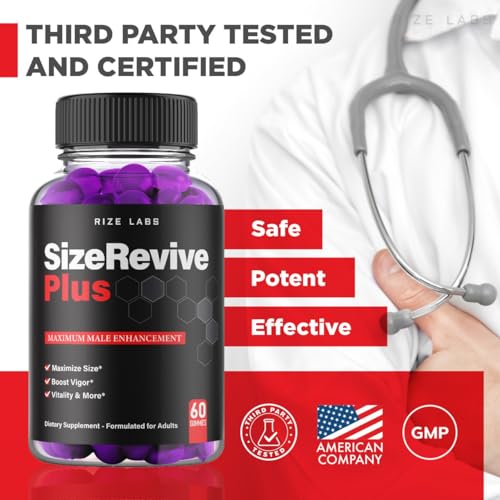 (Official) Size Revive Plus Gummies, Size Revive Plus for Men, Size Revive Plus Enhacement Performance Supplement Reviews, SizeRevive Support, Size Revive Plus Gomitas (60 Gummies)