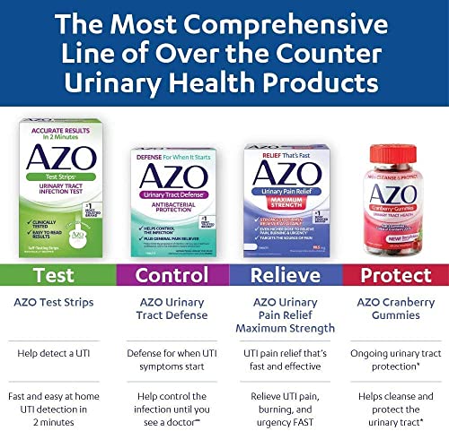 AZO Cranberry Urinary Tract Health Gummies Dietary Supplement, 2 Gummies = 1 Glass of Cranberry Juice, Helps Cleanse & Protect, Natural Mixed Berry Flavor, Non-GMO, 72 Gummies