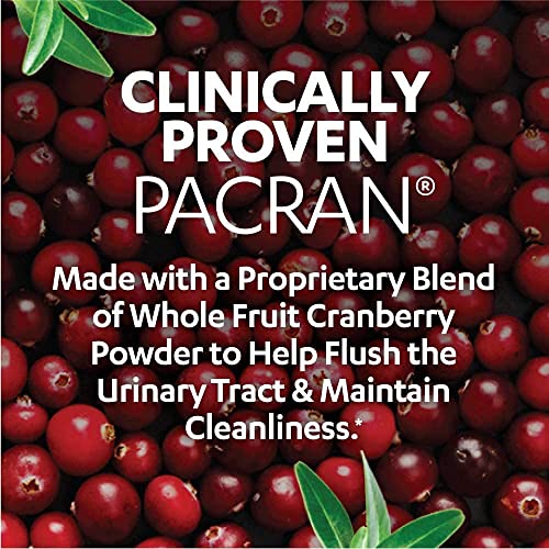 AZO Cranberry Pro Urinary Tract Health Supplement 600mg PACRAN, 1 Serving = 1 Glass of Cranberry Juice, Sugar Free Cranberry Pills, Non-GMO 100 Softgels