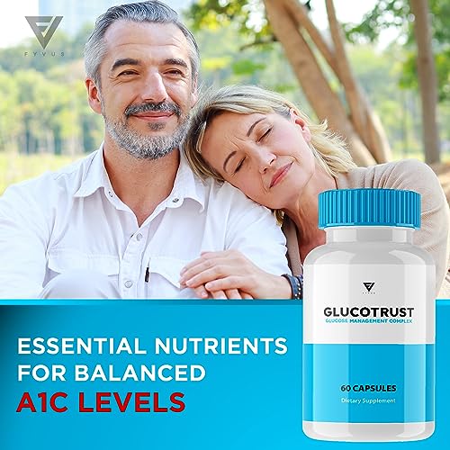 (2 Pack) Glucotrust Capsules, Gluco Trust Blood-Sugar Pills Original - Glucotrust Reviews Supplement Maximum Edge Advanced Formula Gluctrust Tablets Glucose Complex Balance Health (120 Capsules)