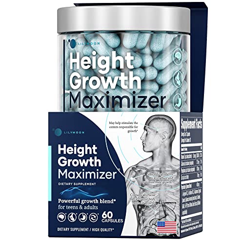 LILYMOON Height Growth Maximizer - Made in USA - Premium Peak Height Growth Supplement for Kids & Teens to Grow Taller Naturally - Height Growth Pills with Ultimate Bone Support Complex