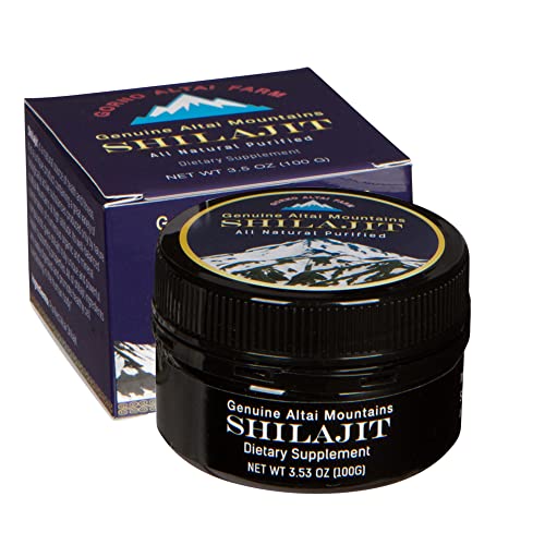 Sayan Pure Shilajit Resin 100g (660 Servings) 5 Month Supply Highly Potent Organic Fulvic Acid Supplement - Energy Boosting Detox Supports Immune System, Memory, and Focus