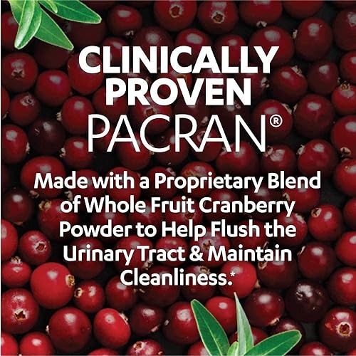 AZO Cranberry Pro Urinary Tract Health Supplement 600mg PACRAN, 1 Serving = More Than 1 Glass of Cranberry Juice 100 CT + D Mannose Urinary Tract Health, Cleanse, Flush & Protect The Urinary Tract 120