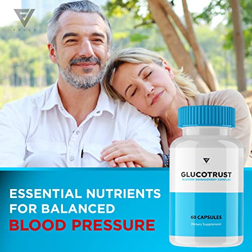 (3 Pack) Glucotrust Capsules, Gluco Trust Blood-Sugar Pills Original - Glucotrust Reviews Supplement Maximum Edge Advanced Formula Gluctrust Tablets Glucose Complex Balance Health (180 Capsules)