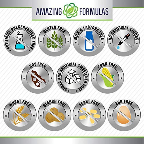 Amazing Formulas Calcium Magnesium Zinc D3 - 300 Tablets Per Bottle Supplement (Calcium 1000mg - Magnesium 400mg - Zinc 25mg Plus Vitamin D3 600 IU - Per Serving of 3 Tablets)