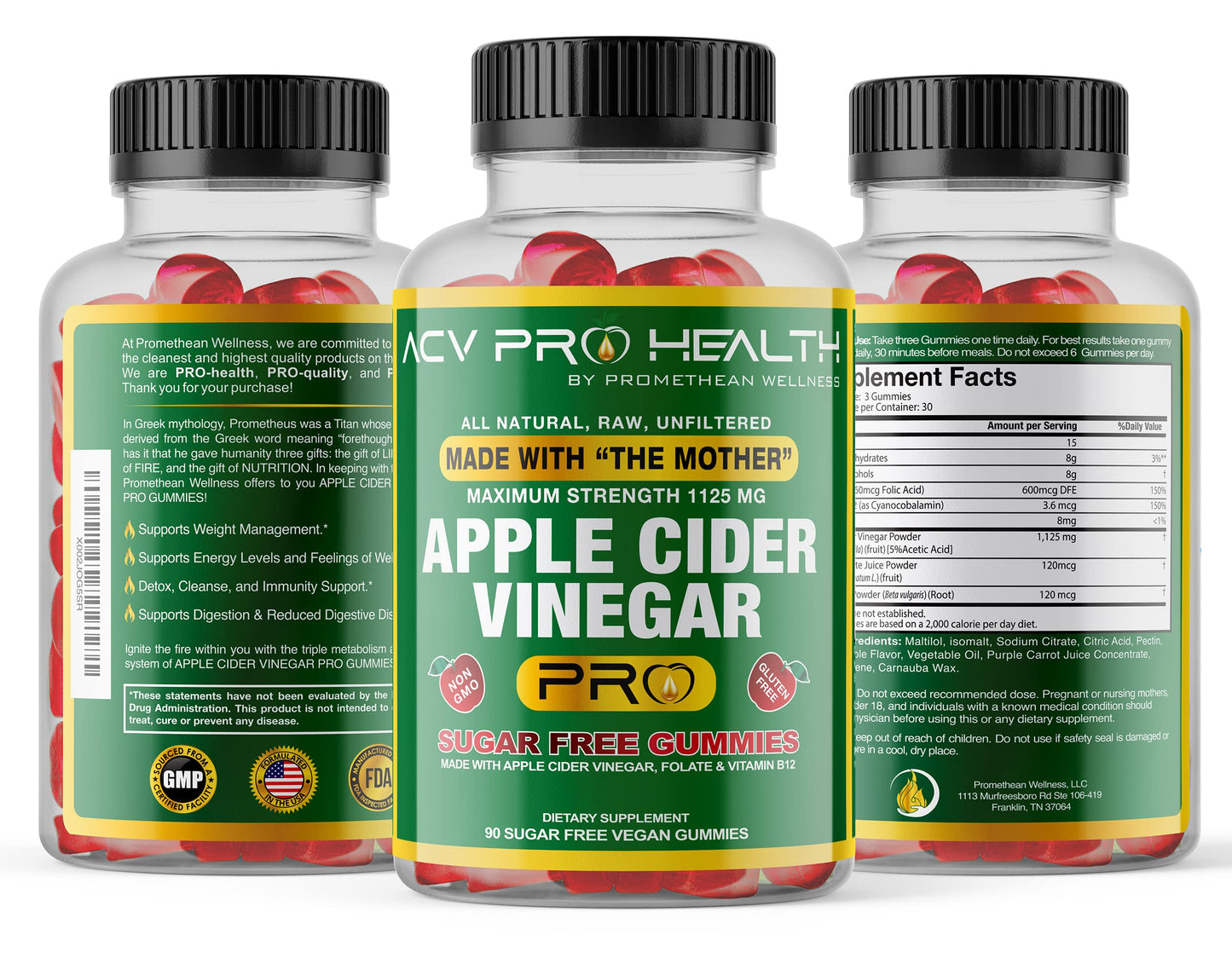 Apple Cider Vinegar Gummies Sugar Free Low Carb Advanced Keto Acv Gummies for Weight Loss Keto Gummy Detox Cleanse Golo Release Weightloss