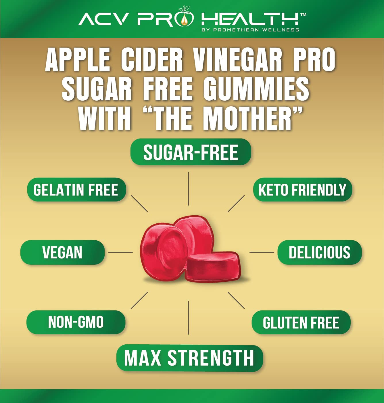 Apple Cider Vinegar Gummies Sugar Free Low Carb Advanced Keto Acv Gummies for Weight Loss Keto Gummy Detox Cleanse Golo Release Weightloss